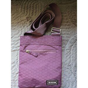 Dakine Jive Crossbody Messenger Grape Purple Honeycomb Pattern EUC